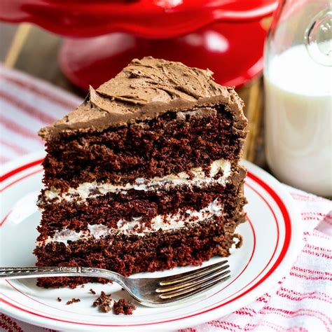 Chocolate Cake with Cream Filling - Spicy Southern Kitchen