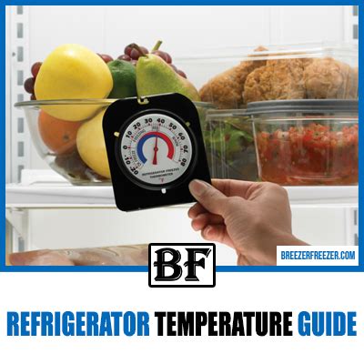 Refrigerator Temperature Guide by Breezer Freezer