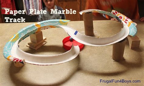 Paper Plate Marble Track - Frugal Fun For Boys and Girls