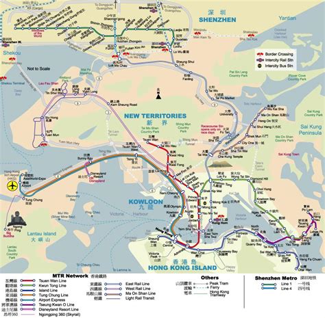 MTR Hong Kong map - MTR map of Hong Kong (China)