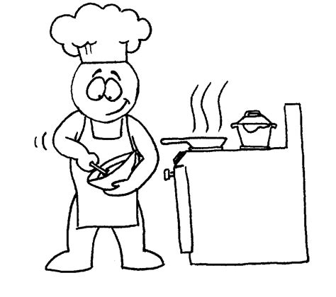 Free Cook Clipart Black And White, Download Free Cook Clipart Black And White png images, Free ...