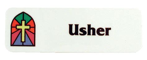 Usher Badge. 48-3807. Tonini Church Supply