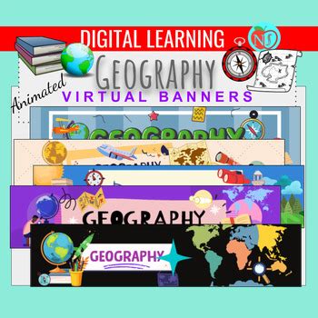 Geography Animated Google Classroom Banners | VIRTUAL BANNERS | GOOGLE ...