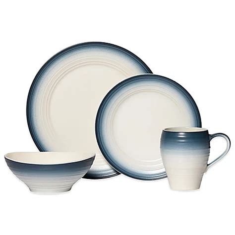 Mikasa® Swirl Ombre Dinnerware Collection in Blue - Bed Bath & Beyond