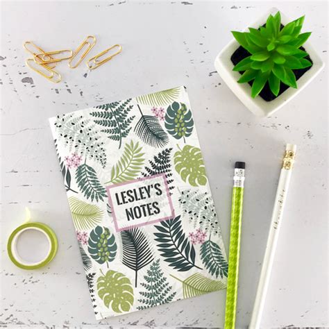 Botanical design notebook - The Leaf Press