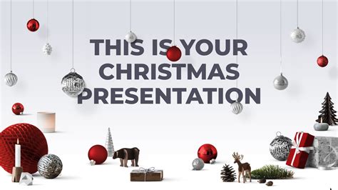 Adornos de Navidad. Plantilla PowerPoint gratis y tema de Google Slides