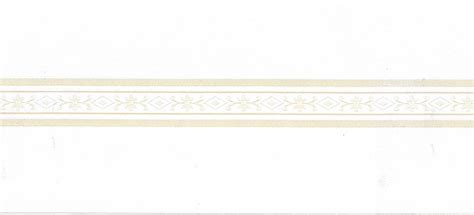 Prepasted Wallpaper Border - Abstract Beige, Off-White Rhombus, Scrolls Wall Border Retro Design ...