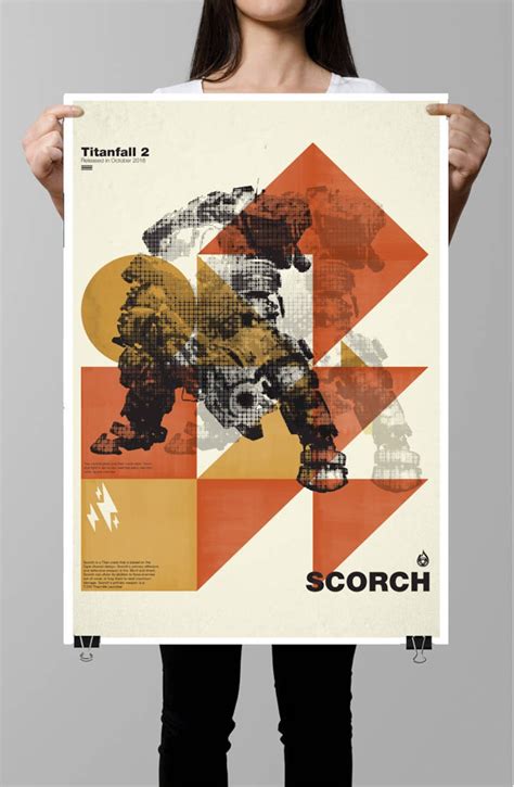 Titanfall 2 Scorch Fan Art Poster Titan Post Modern | Etsy