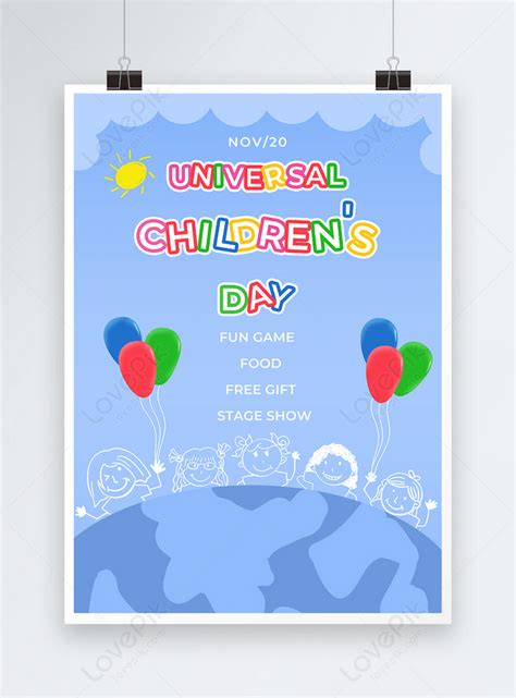 World childrens day poster template image_picture free download ...