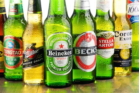 Bottles of Assorted Global Beer Brands Editorial Stock Photo - Image of grocery, container: 74933508