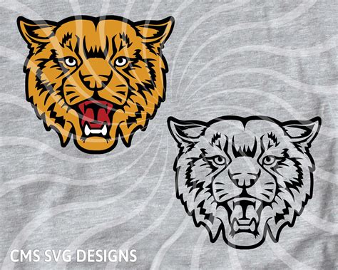 Bobcat Svg Bobcats Svg Bobcat Head Face Outlined and - Etsy Australia