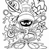 Marvin The Marshin Coloring Pages sketch template