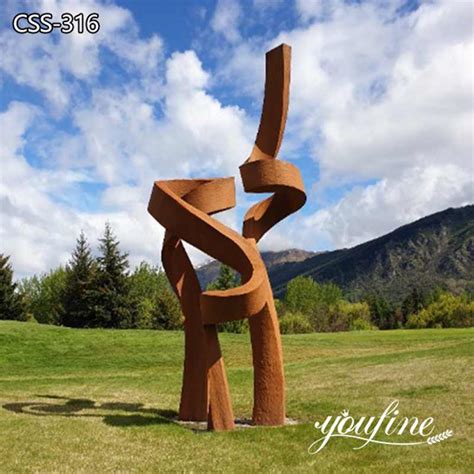 Large Outdoor Abstract Corten Garden Sculpture for Sale CSS-316-YouFine Sculpture