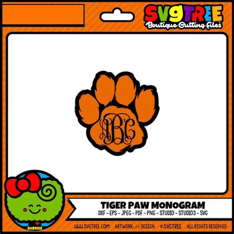 Free Clemson Tiger Paw Svg File 259 SVG PNG EPS DXF File