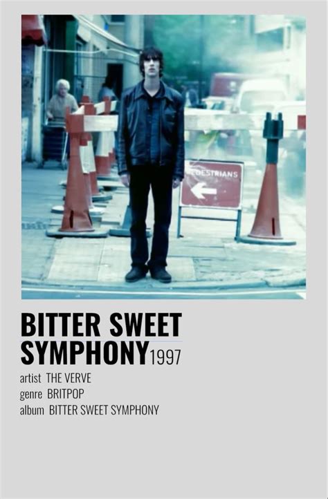 bitter sweet symphony - the verve | Indie movie posters, The verve, Concert poster art