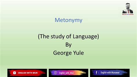 Metonymy (lexical relations-semantics) by English with Mun - YouTube