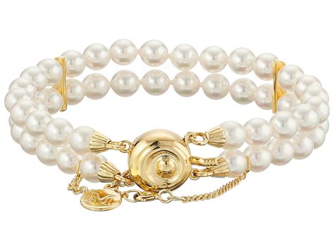 Majorica Double Row Pearl Bracelet - Zappos.com Free Shipping BOTH Ways