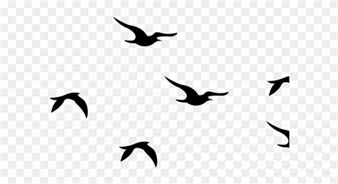 Blackbird Clipart Flying Dove - Silhouette Flying Birds - Free ...