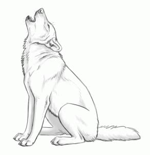 How To Draw Howling Wolves, Howling Wolf, Step by Step, Drawing Guide, by makangeni | Wolf ...