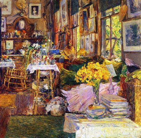 The Room of Flowers Painting | Frederick Childe Hassam Oil Paintings ...