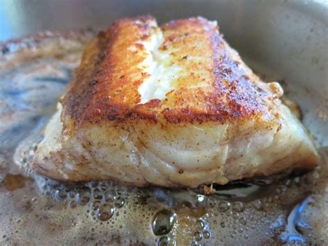 This Pan Fried Ling Cod from Canada's Pacific Northwest waters is bottom long line fished ...