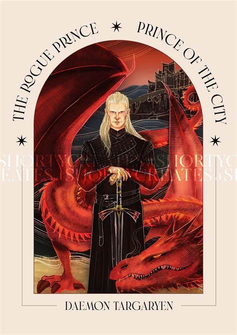 Prince Daemon Targaryen the Rogue Prince A4 Print FANART - Etsy