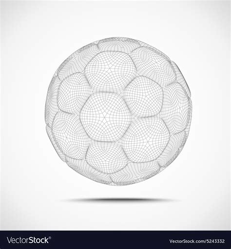 Abstract Soccer Ball Royalty Free Vector Image