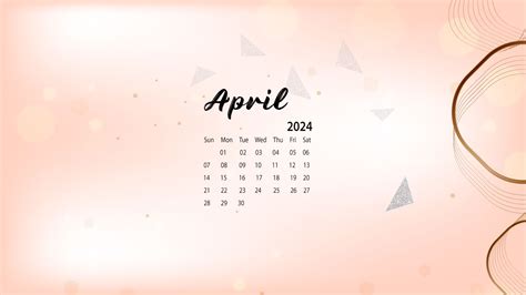 April 2024 Calendar Computer Wallpaper 4k - Bobbe Meaghan