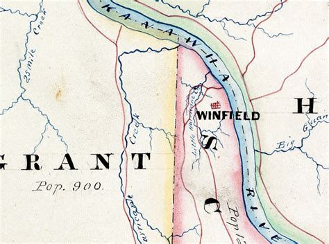 1889 Map of Putnam County West Virginia | Etsy