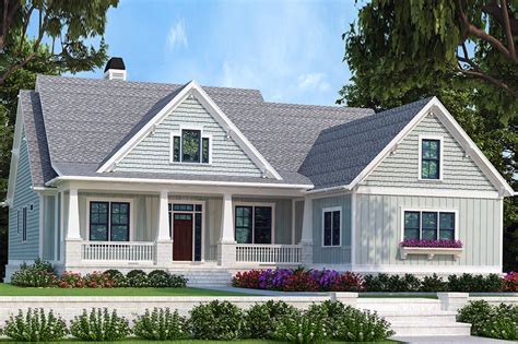 Bungalow Style House Plan - 4 Beds 3 Baths 2336 Sq/Ft Plan #927-418 ...