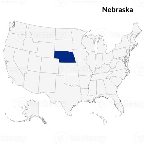 Map of Nebraska. Nebraska map. USA map 32487283 PNG