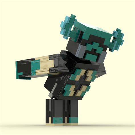 I made the Warden! : lego_minecraft