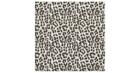 Snow Leopard Fabric | Zazzle