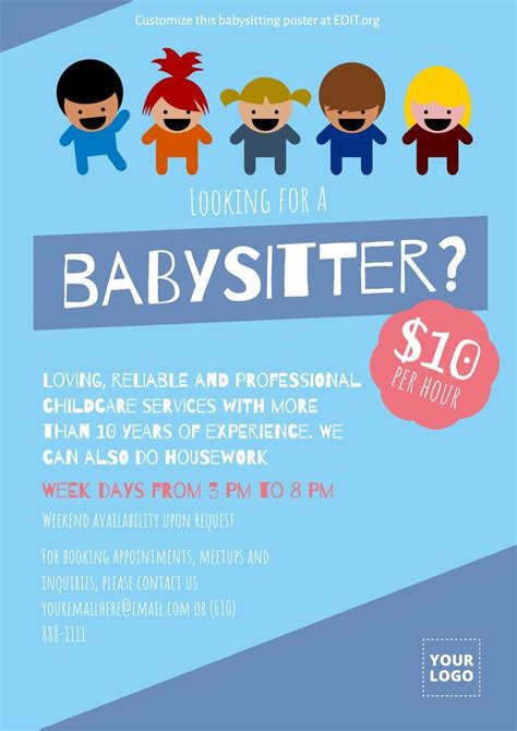 Babysitting Flyers Free Printable