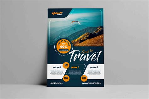 Travel Flyer or Poster Design Template Graphic by Graphic Burner ...