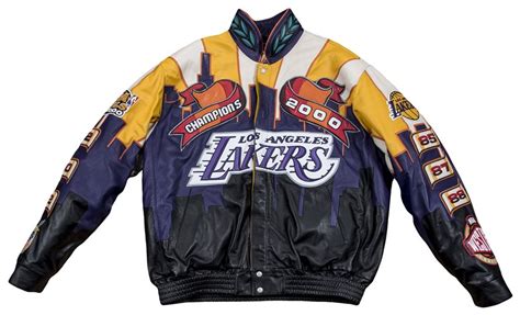 Lot Detail - 2000 Los Angeles Lakers NBA Champions Custom Jeff Hamilton Jacket | Hoody outfits ...