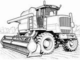 Super Combine Harvester Coloring Fun  Page sketch template