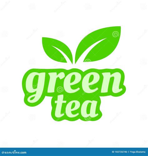 Green Tea logo template stock vector. Illustration of template - 102726746