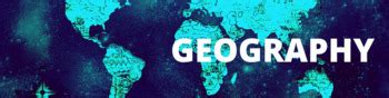 Google Classroom Banner: Theme- GEOGRAPHY blue by ART TIME | TpT