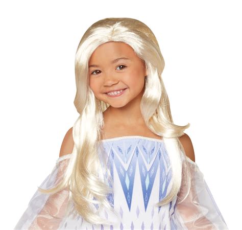 Disney Frozen 2 Elsa the Snow Queen Wig, 20" Long with Iconic Braid for ...