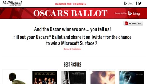 Bing Teams Up With The Hollywood Reporter In Anticipation Of The Oscars