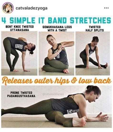 Simple IT band stretches | It band stretches, Exercise, Yoga fitness