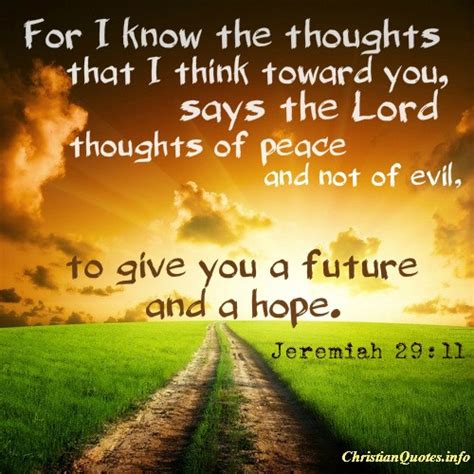 Jeremiah 29:11 Quote - Scripture | ChristianQuotes.info