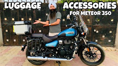 Royal Enfield Meteor 350 accessories for long ride | Aluminium top box ...