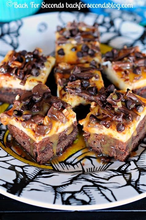 Turtle Cheesecake Brownies - Back for Seconds