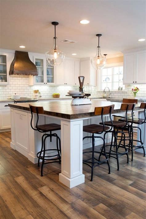 Deluxe Custom Kitchen Island Designs(54) | Kitchen island with seating, Kitchen island with sink ...