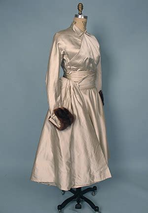 1950s Christian Dior Silver Satin Dress | Sacheverelle | Flickr
