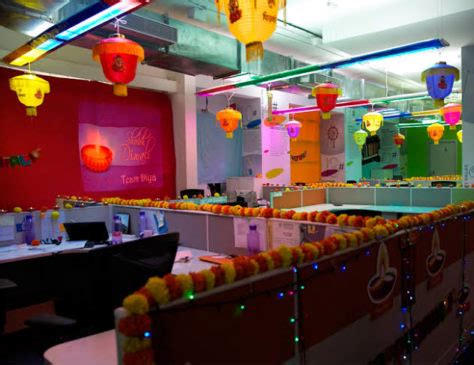 Cubicle Decorations For Diwali | Shelly Lighting