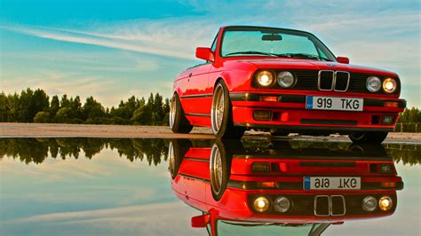 2224x1668 resolution | red BMW convertible coupe, car, BMW, reflection, BMW E30 HD wallpaper ...