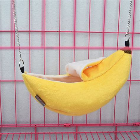 Description: THIS HAMSTER SWING features cute banana design;Small Animals Cotton Cage Sleeping ...